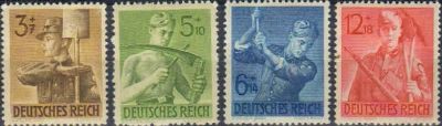 Лот: 20773347. Фото: 1. 1943. Германская империя. Нестроевой... Марки