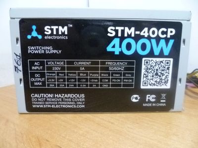 Лот: 18769925. Фото: 1. Блок питания STM 400W. Корпуса, блоки питания