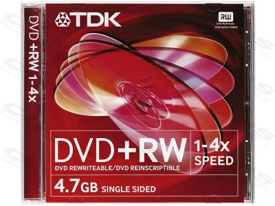 Лот: 6117961. Фото: 1. TDK DVD+RW. CD, DVD, BluRay