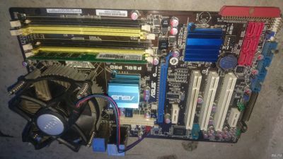 Лот: 13762369. Фото: 1. Asus p5ql pro + E8200 + 2gb ddr2. Материнские платы