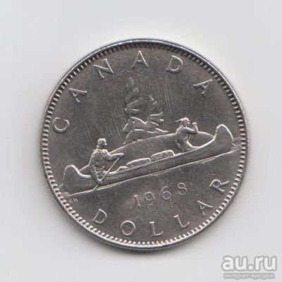 Лот: 9023775. Фото: 1. Канада 1 доллар 1968 Каноэ. Америка