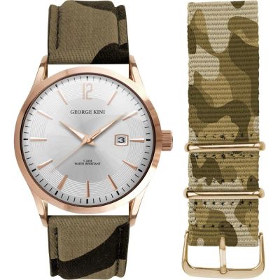 Лот: 23900034. Фото: 1. Мужские часы GEORGE KINI Camouflage... Оригинальные наручные часы