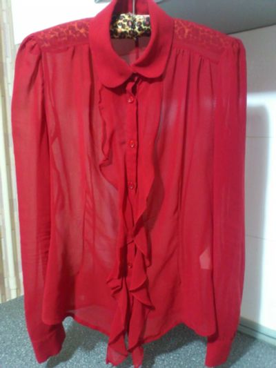 Лот: 7849283. Фото: 1. Шикарная красная блуза Monica... Блузы, рубашки