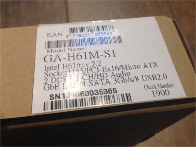 Лот: 10740637. Фото: 1. Новая материнская плата Gigabyte... Материнские платы