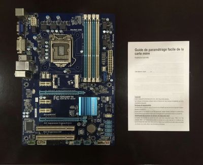 Лот: 15921616. Фото: 1. Материнская плата Gigabyte B75-D3V. Материнские платы