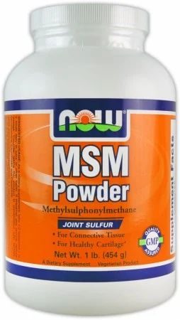 Лот: 3221371. Фото: 1. NOW MSM Powder, 1 Lb.(454гр... Спортивное питание, витамины