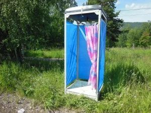 Лот: 10581805. Фото: 1. Кабина для летнего душа. Банные принадлежности