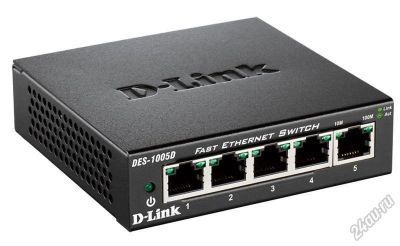 Лот: 5542125. Фото: 1. Коммутатор D-Link DES-1005D/O2A... Другое (сетевые устройства)