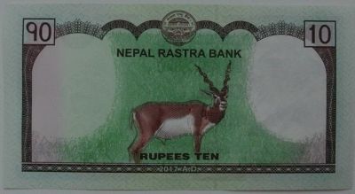 Лот: 10858345. Фото: 1. Непал 10 рупий 2017, в обороте... Азия