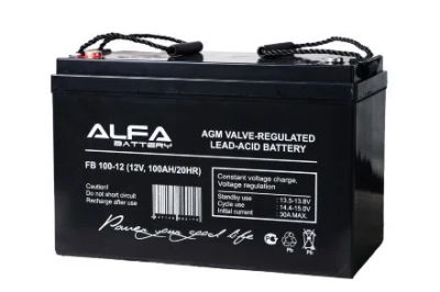 Лот: 14961874. Фото: 1. AGM аккумулятор FB 100-12 Alfa... ИБП, аккумуляторы для ИБП