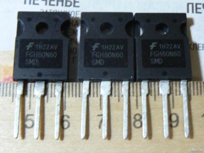Лот: 16217685. Фото: 1. Полевой транзистор FGH60N60SFD... Транзисторы