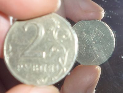 Лот: 3906789. Фото: 1. 2 рубля 1997 года ммд, брак -... Россия после 1991 года