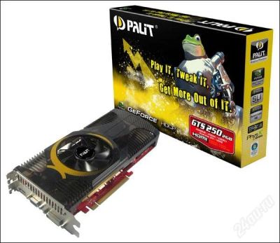 Лот: 1061777. Фото: 1. GeForce 250 1gb Palit. Видеокарты