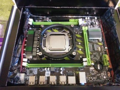 Лот: 15195864. Фото: 1. Atermiter X79+E5-1620+8Gb DDR3. Комплекты запчастей
