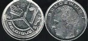 Лот: 11789950. Фото: 1. 1 франк 1991 г. Бельгия . Европа