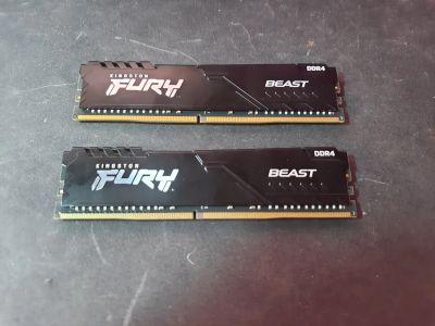 Лот: 25194479. Фото: 1. Kingston Hyperx DDR4 32gb (2*16Gb... Оперативная память