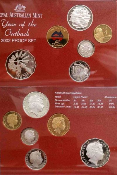 Лот: 7570667. Фото: 1. Австралия. Набор монет 2002 Proof... Австралия и Океания
