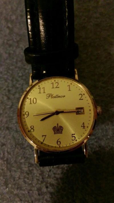 Лот: 6590428. Фото: 1. Золотые часы Platinor RT 54550... Драгоценные наручные часы