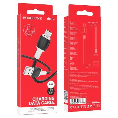 Лот: 22144604. Фото: 1. Кабель BOROFONE microUSB BX-84... Дата-кабели, переходники