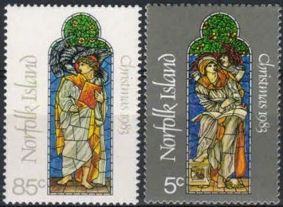 Лот: 17346582. Фото: 1. 1983. Остров Норфолк. Рождество... Марки