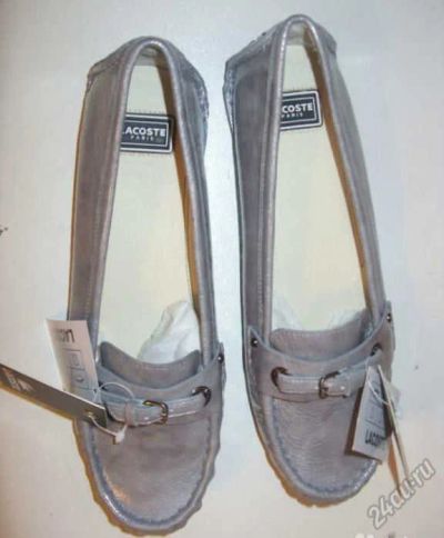 Лот: 5924685. Фото: 1. Мокасины Lacoste р.37rus 3500... Мокасины
