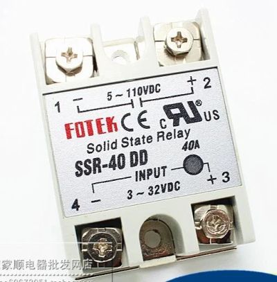 Лот: 11713734. Фото: 1. Твердотельное реле SSR Fotek 40DD... Реле, тумблеры, переключатели