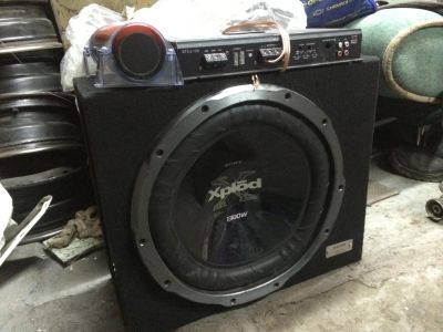 Лот: 5342379. Фото: 1. Сабвуфер Sone Xplod 1300W, усилитель... Сабвуферы