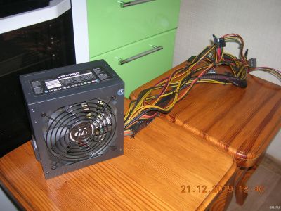 Лот: 15219443. Фото: 1. Неисправный БП VP-750 (750w). Корпуса, блоки питания