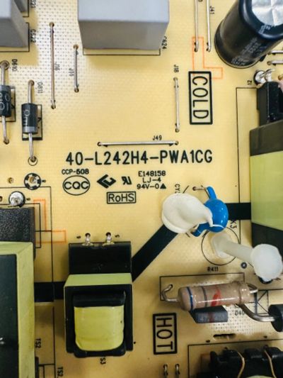 Лот: 25310394. Фото: 1. Power Board 40-L242H4-PWA1CG TCL... Запчасти для телевизоров, видеотехники, аудиотехники