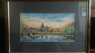 Лот: 5187380. Фото: 1. Картина "Лето" (акварель). Картины, рисунки