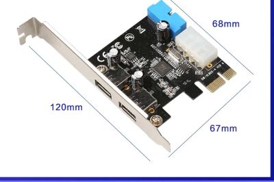 Лот: 8931638. Фото: 1. Плата расширения PCI-e 1X USB... Платы расширения, контроллеры, доп. порты