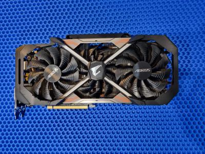 Лот: 20090639. Фото: 1. Видеокарта Gigabyte Aorus GeForce... Видеокарты