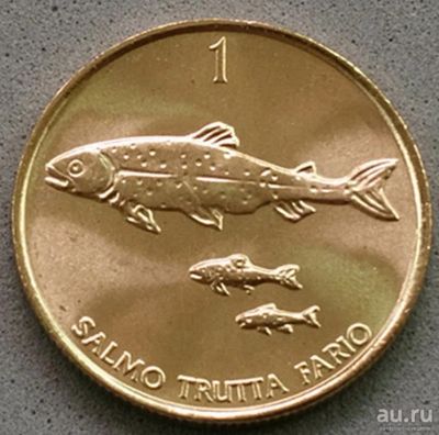Лот: 13522742. Фото: 1. Монета один толар республика Словения... Европа