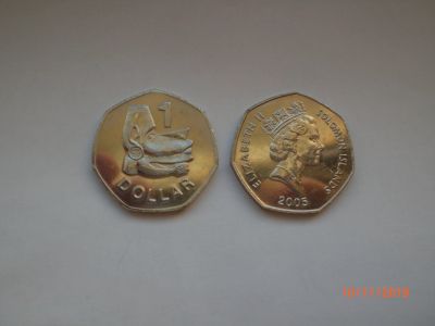 Лот: 14983664. Фото: 1. Соломоновы острова, 1 доллар 2005... Австралия и Океания