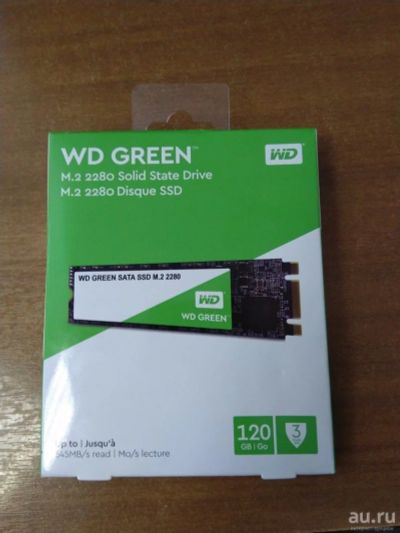 Лот: 12015230. Фото: 1. SSD накопитель WD Green WDS120G2G0B... SSD-накопители