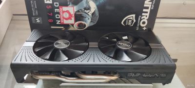 Лот: 17794695. Фото: 1. Видеокарта Saphire RX570 8 GB... Видеокарты