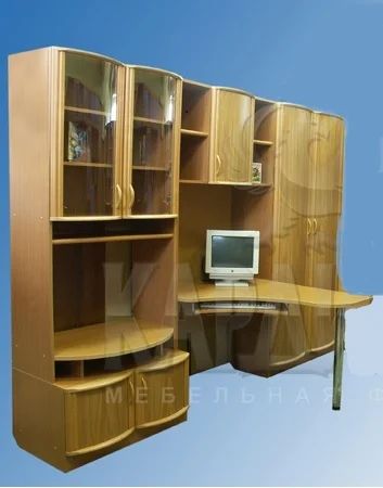 Лот: 3757688. Фото: 1. Стенка Альфа, фабрика Кардинал... Шкафы, шкафы-купе