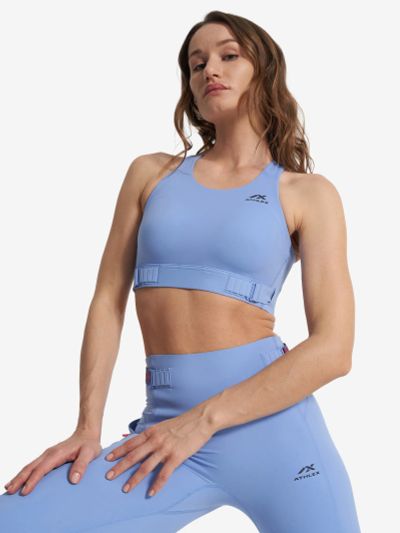 Лот: 25549411. Фото: 1. Топ бра спортивный Athlex, Голубой. Другое (спортивная одежда)