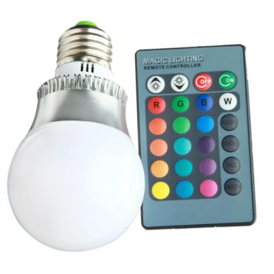Лот: 5621035. Фото: 1. Светодиодная лампа 220v RGB стандартный... Другое освещение