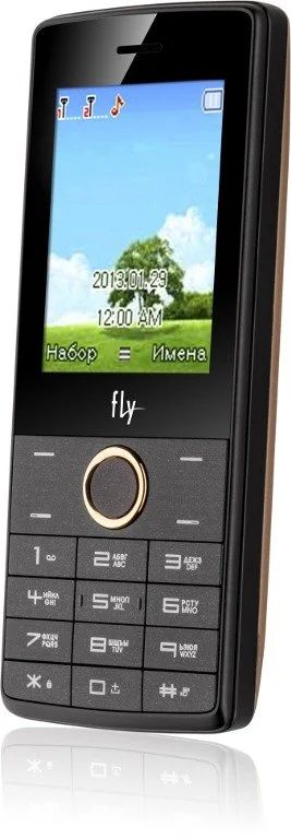 Лот: 12144577. Фото: 1. Мобильный телефон Fly FF244 Champagne. Кнопочные мобильные телефоны