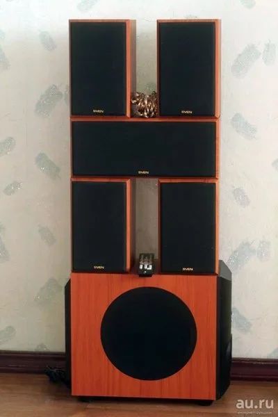 Лот: 11200404. Фото: 1. SVEN HT-500(оптический вход, тюнер... Активные акустические системы