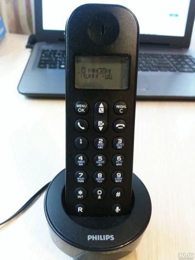 Лот: 13622434. Фото: 1. Беспроводной телефон Philips D1201B... Чехлы, бамперы