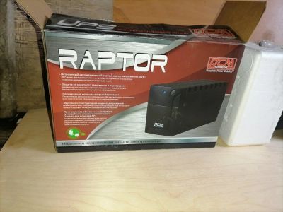 Лот: 17200761. Фото: 1. ИБП Powercom Raptor RPT-600A. ИБП, аккумуляторы для ИБП