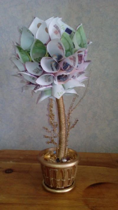 Лот: 5350152. Фото: 1. Топиарий из сувенирных купюр. Другое (ручная работа)