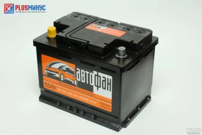 Лот: 9219763. Фото: 1. Аккумулятор Автофан 55 а\ч прямая... Аккумуляторы
