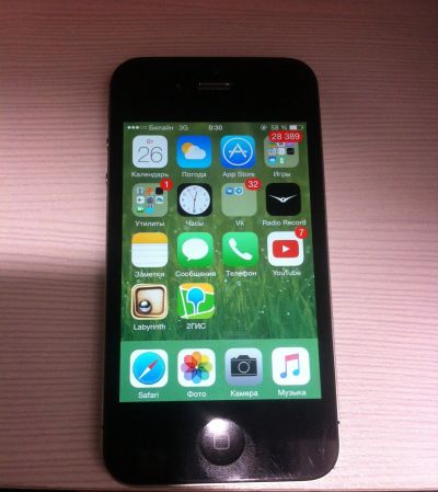 Лот: 16037773. Фото: 1. iPhone 4s 8Gb Black. Смартфоны