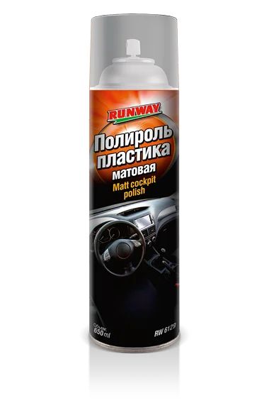 Лот: 12938060. Фото: 1. RUNWAY Полироль пластика матовая... Средства по уходу