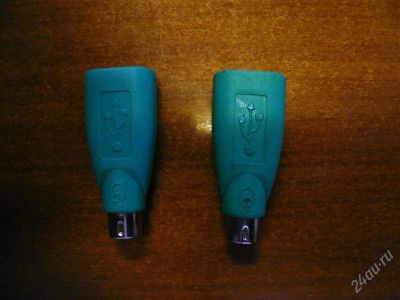 Лот: 778050. Фото: 1. 2 переходника USB-PC/2. Шлейфы, кабели, переходники