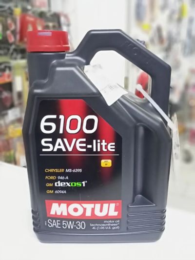 Лот: 24419076. Фото: 1. Motul 6100 5w30 Save-Lite 4л. Масла, жидкости