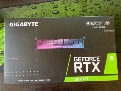 Лот: 19040221. Фото: 1. 8GB RTX 3070 Ti Gigabyte Vision... Видеокарты